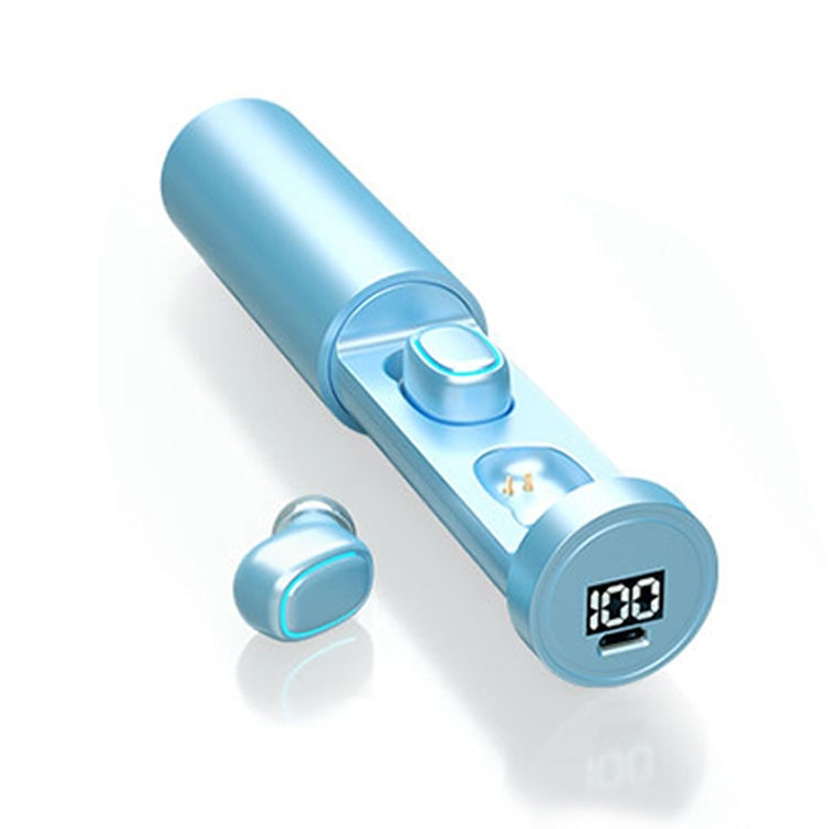 Écouteurs Bluetooth sans fil C1 Bluetooth 5.0 TWS à affichage numérique tactile avec boîtier de chargement, cheminée circulaire